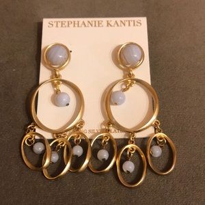 Stephanie Kantis 24k Gold Plated Earrings.